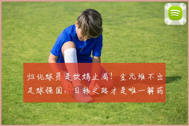 归化球员是饮鸩止渴!金元堆不出足球强国,日韩之路才是唯一解药