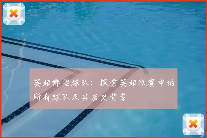 英超哪些球队:探索英超联赛中的所有球队及其历史背景