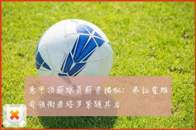 意甲顶薪球员薪资揭秘：弗拉霍维奇领衔劳塔罗紧随其后